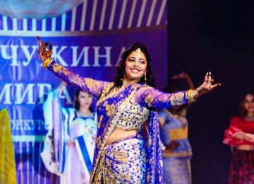 Indian Student at Annual Event in Kazan, Russia